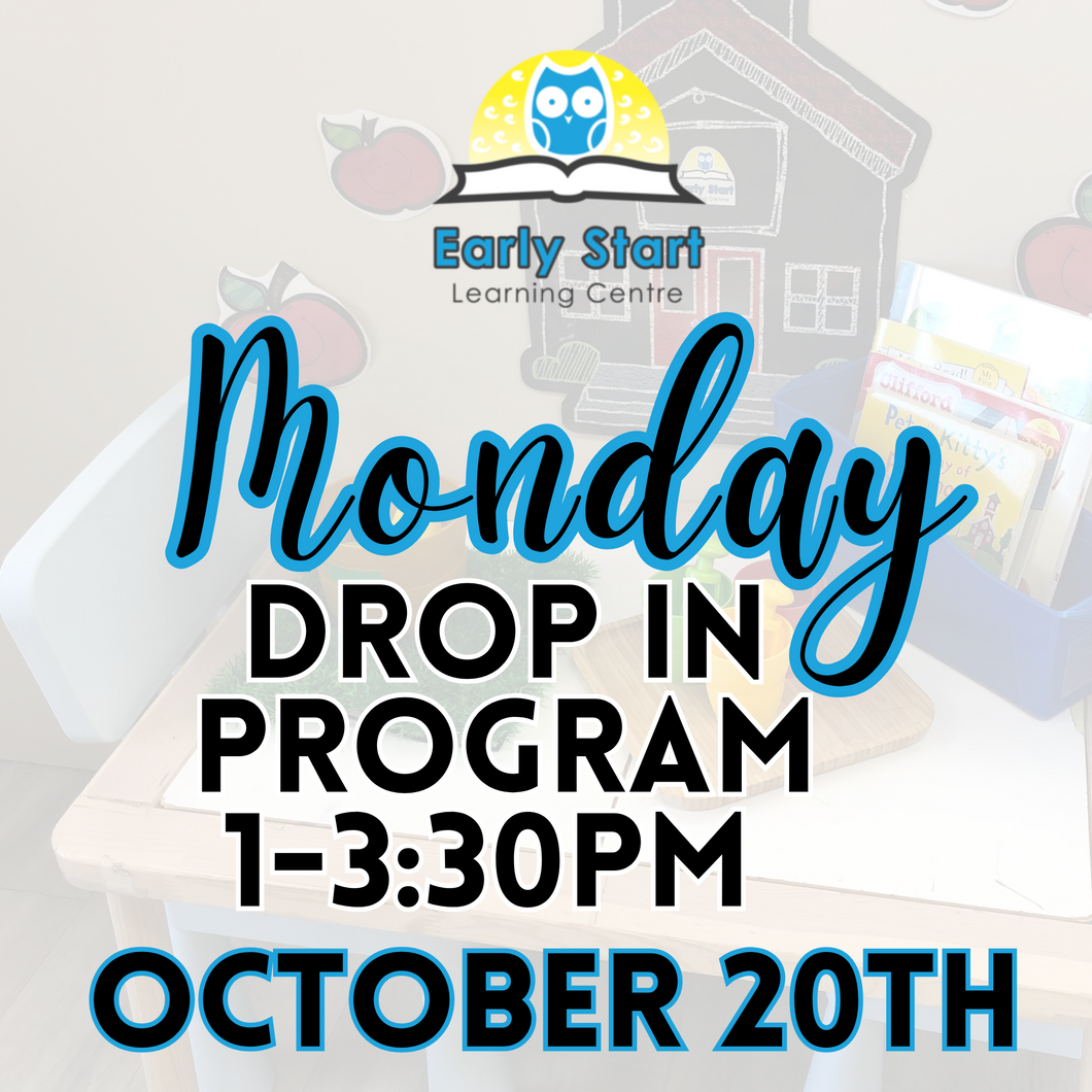 Monday Drop In  [October 20th 1-3:30pm]